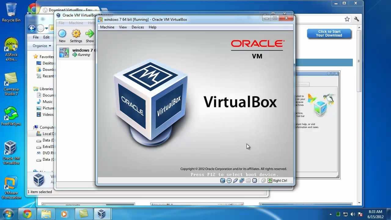 virtual disk images for virtualbox